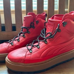 Puma The Ren High Top Snow Boots EUC Perfect Tread Excellent Condition